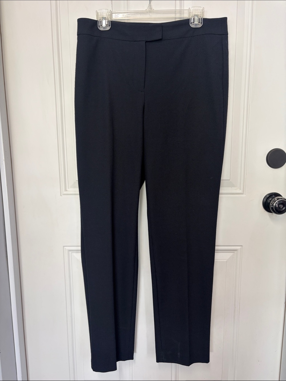 Talbots Navy Microdot Ankle Pant